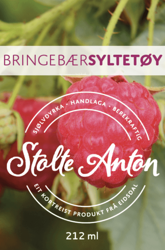 Stolte Anton Bringebærsyltetøy