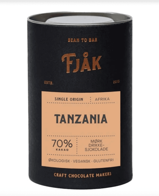 Hovedbilde Fjåk drikkesjokolade 220g 70% ...