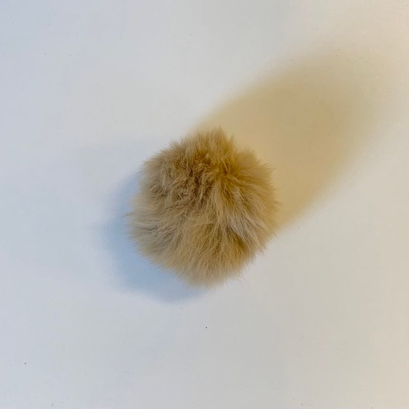 Pom Pom kaninpels 60mm beige