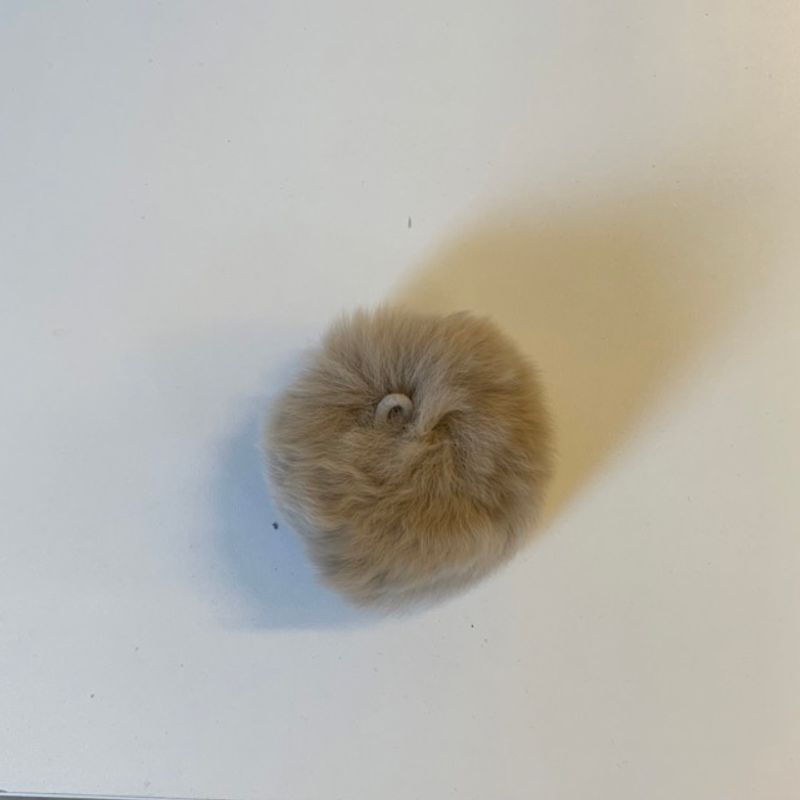 Pom Pom kaninpels 60mm natur
