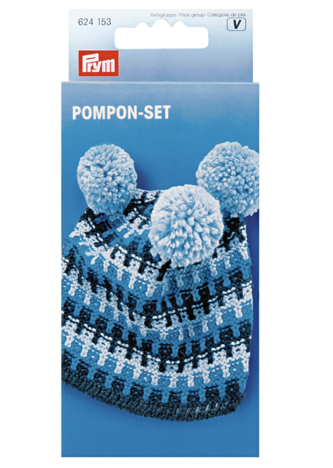 Hovedbilde Pompom sett 3 -9 cm ( 4 stk)