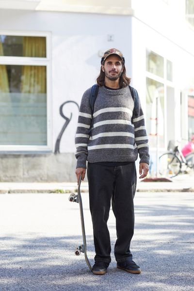 452 Uni stripegenser A garnpakke