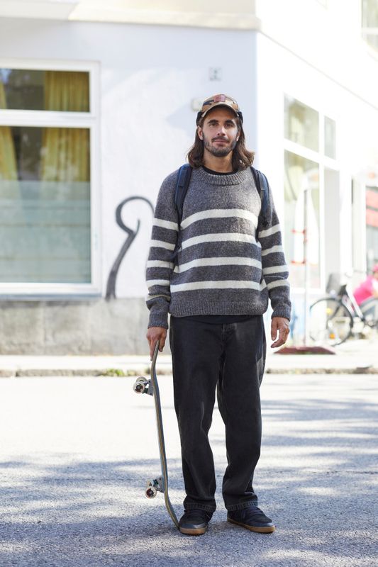 452 Uni stripegenser A garnpakke