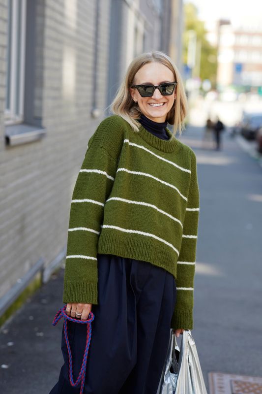 452 Uni stripegenser B garnpakke