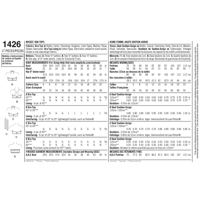1426 vintage topp simplicity